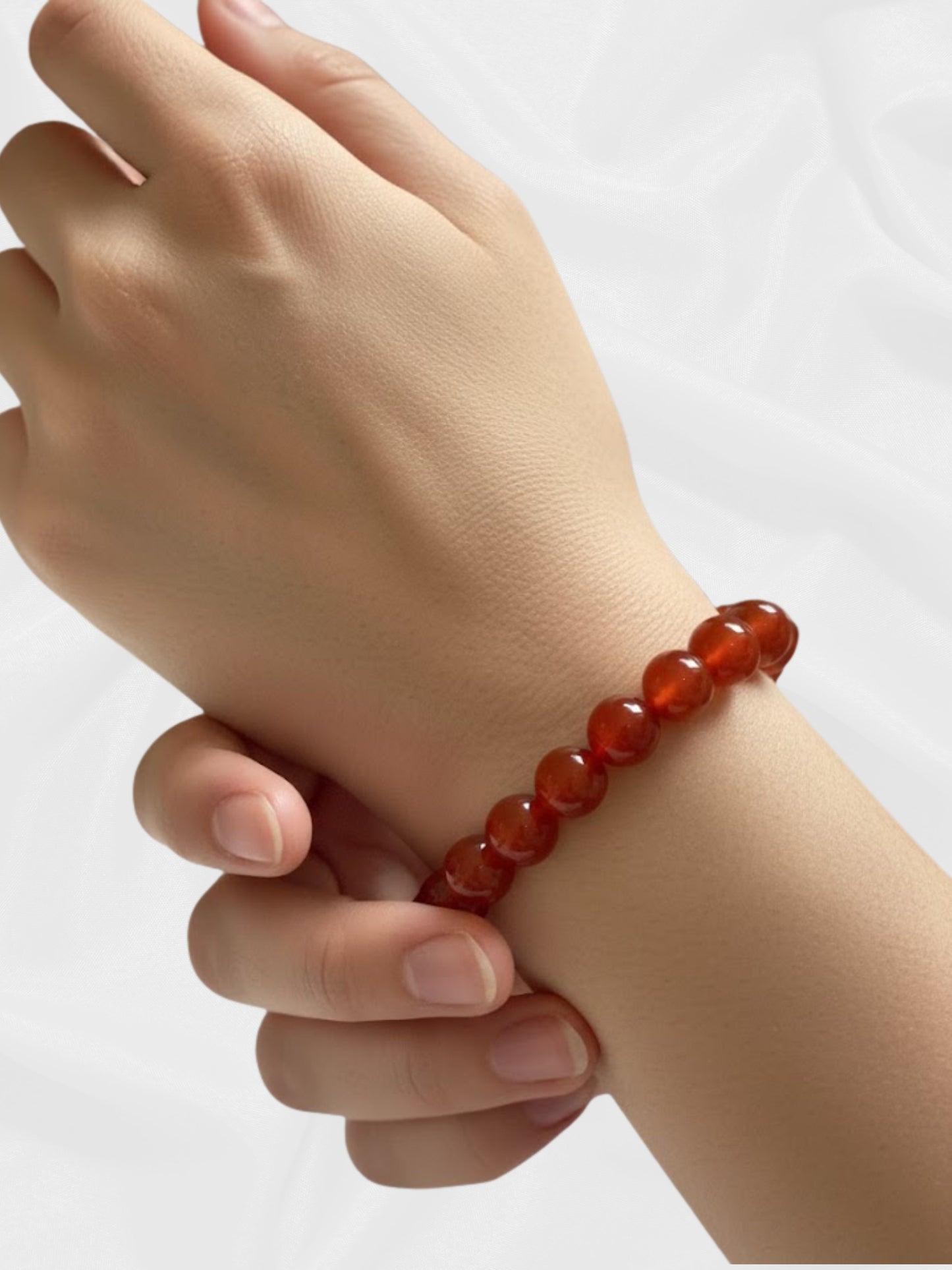 Karneol-Perlenarmband – Motivation und Ausdauer