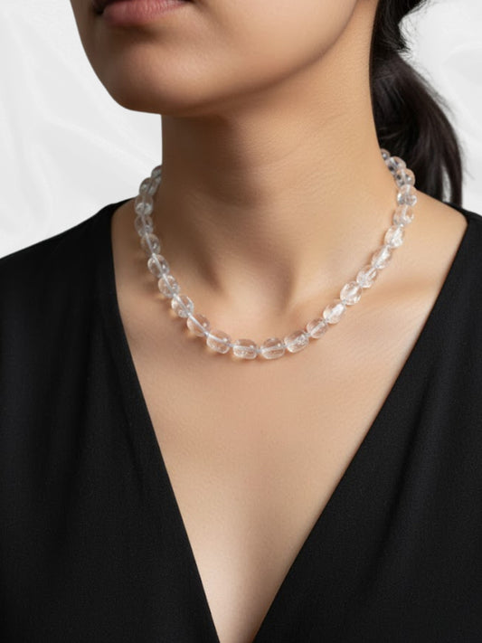 Clear Quartz Bead Necklace – Stone of Clarity