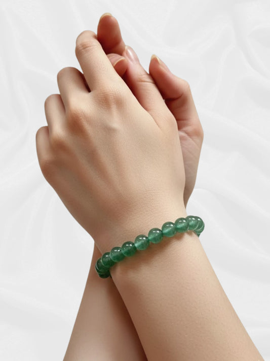 Grünes Aventurin-Perlenarmband – Symbol für Wohlstand und Ruhe