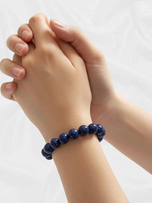 Edles Armband aus Lapislazuli-Perlen – Stein der Weisheit und Wahrheit