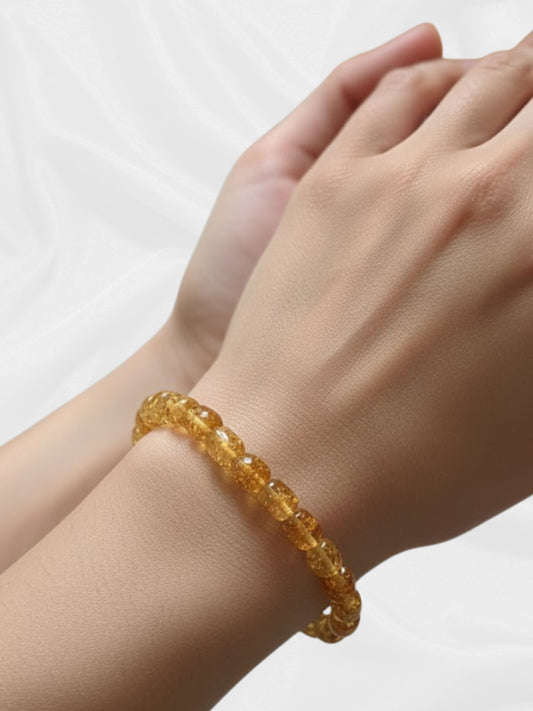 Umbrafarbenes Perlenarmband – Erdung und Ausgleich