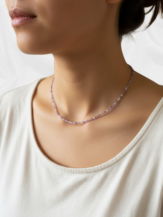 Amethyst Bead Necklace