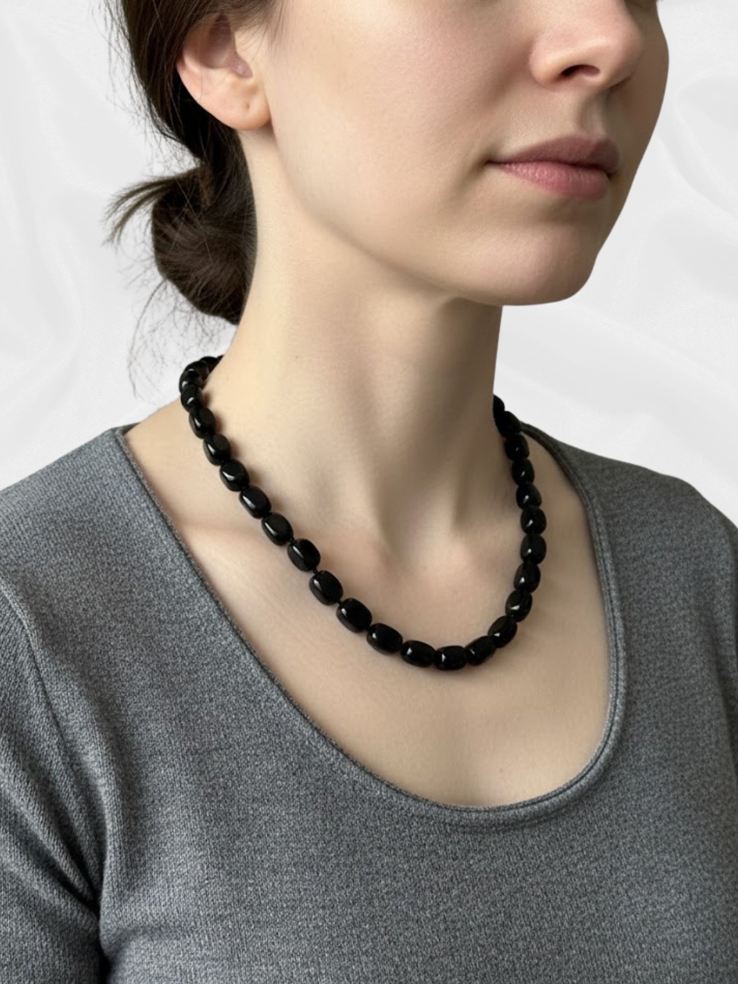 Halskette aus schwarzem Obsidian – Schutz &amp; Stärke