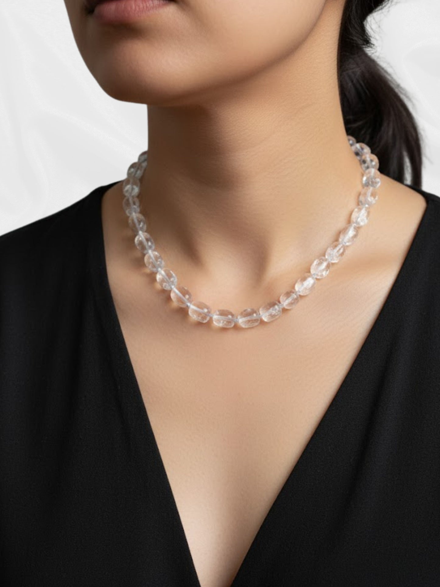 Clear Quartz Bead Necklace – Stone of Clarity