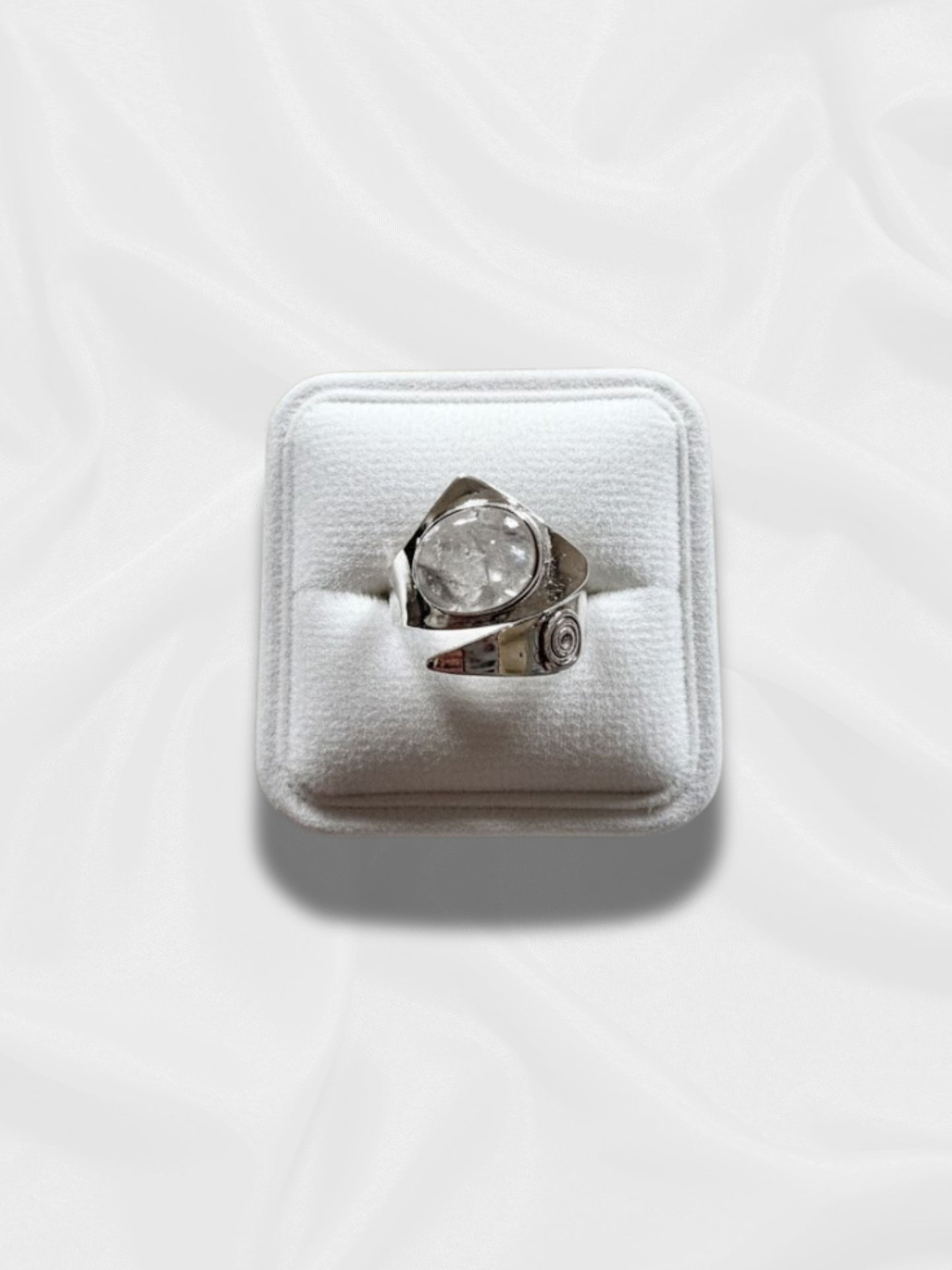 Eleganter Mondsteinring aus 925er Sterlingsilber – Größenverstellbar