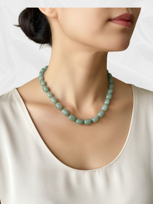 Green Aventurine Bead Necklace