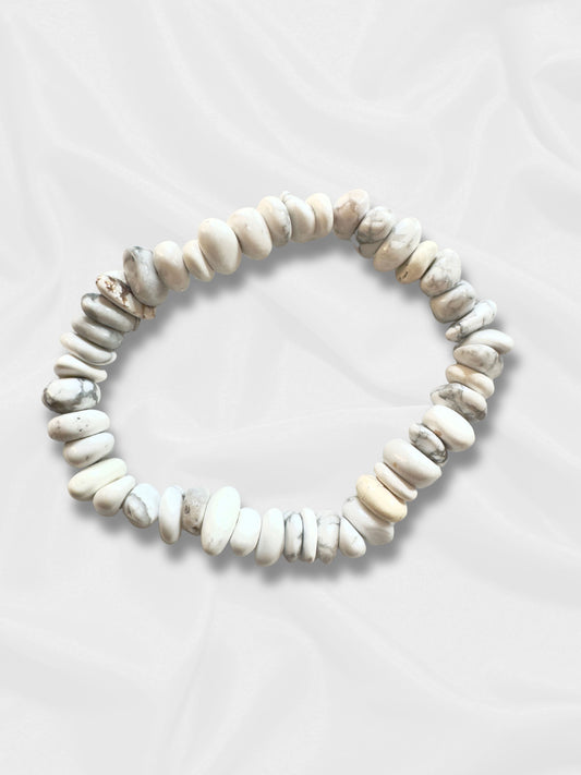 Howlite Beaded Bracelet - Calmness and Awareness