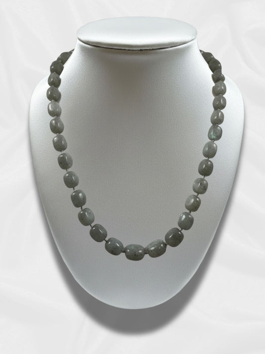 Labradorite Tumbled Bead Necklace – Stone of Transformation
