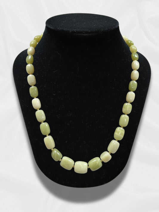 Lemon Jade Beaded Necklace