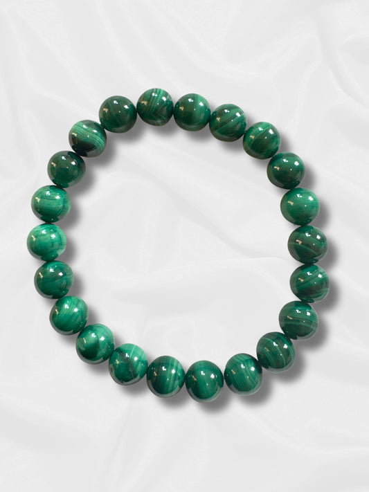 Malachite Beaded Bracelet - Transformation and Protection
