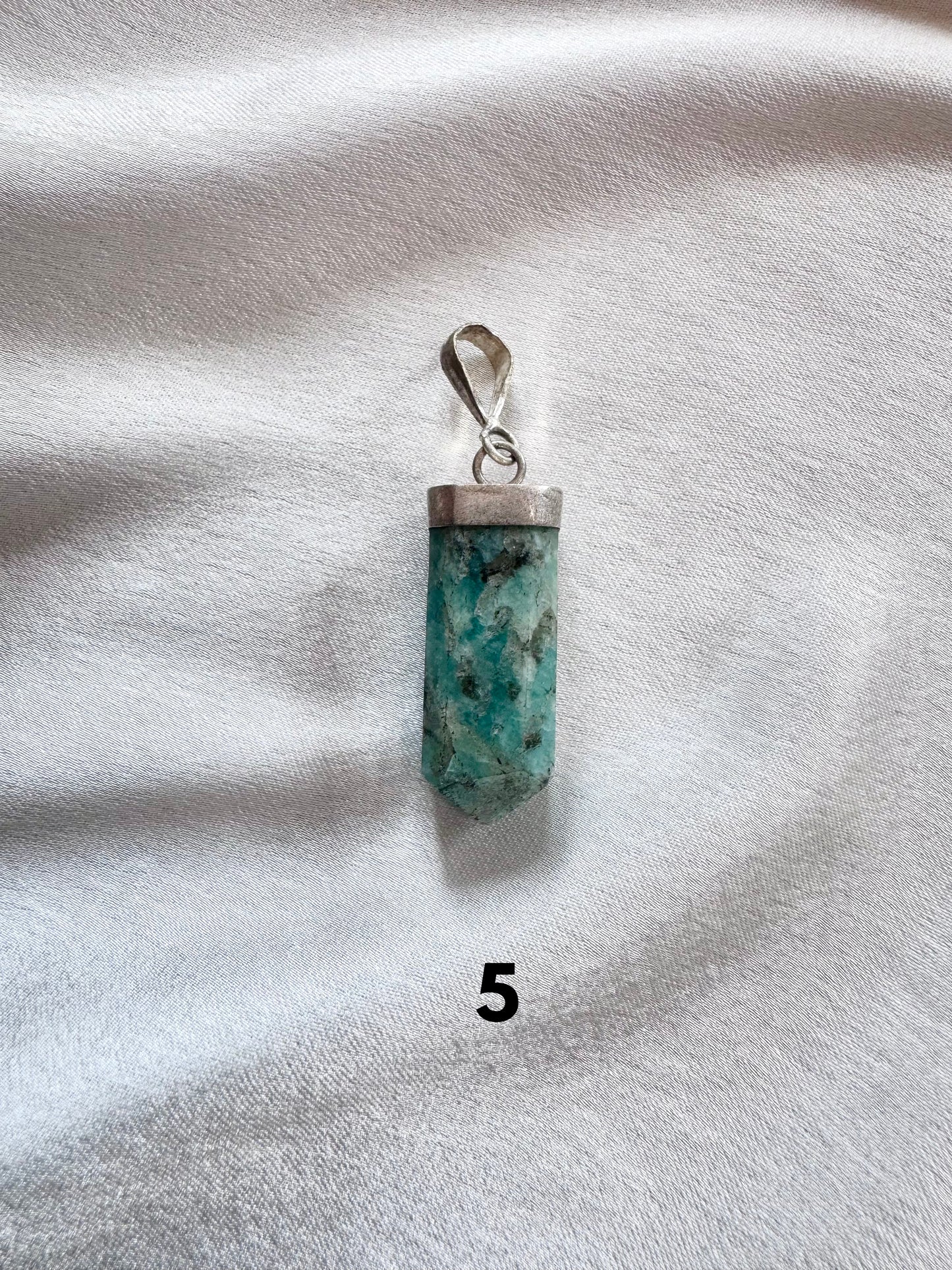Blue Apatite Pendant