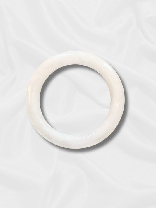 White Jade Bangle - Purity and Serenity